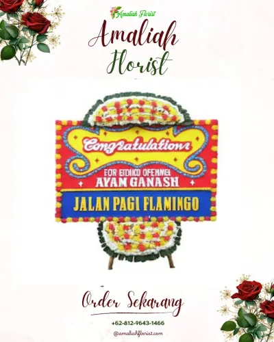 Bunga Papan Congratulation di Glapansari